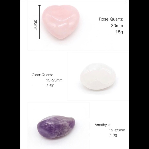 (Only 1 sets left)Crystal collection chakra stone set with necklace in abag+box - Picture 4 of 9